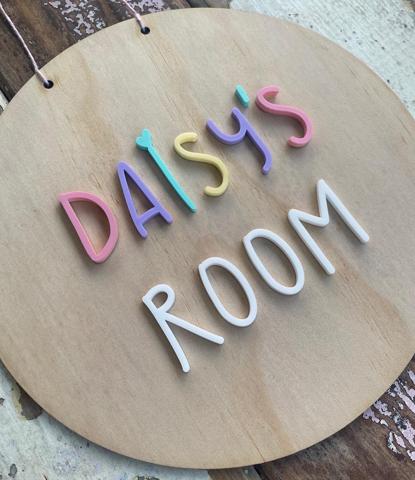 Personalised Wooden Kids Room/Door Sign/Room Signs