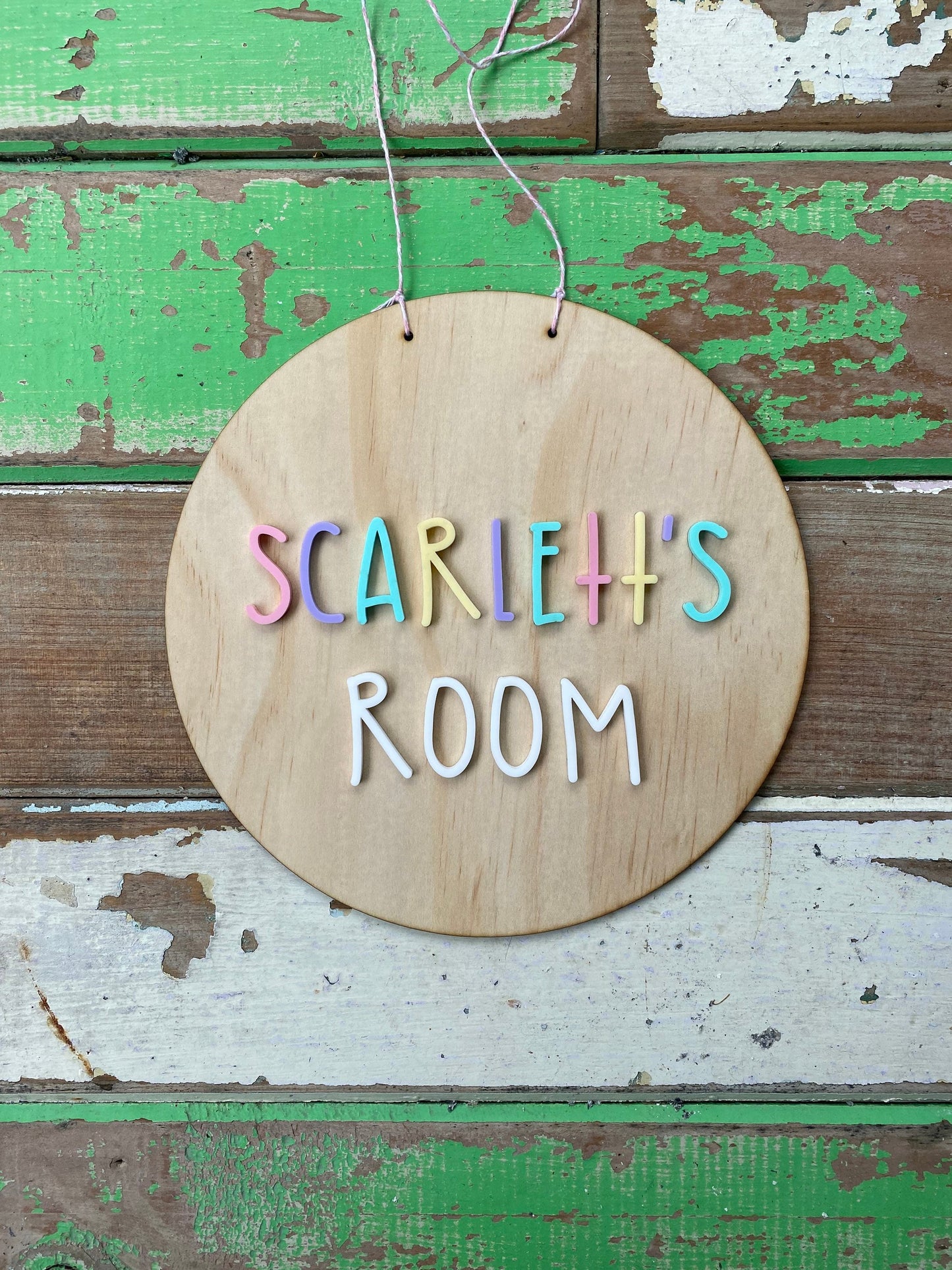Personalised Wooden Kids Room/Door Sign/Room Signs