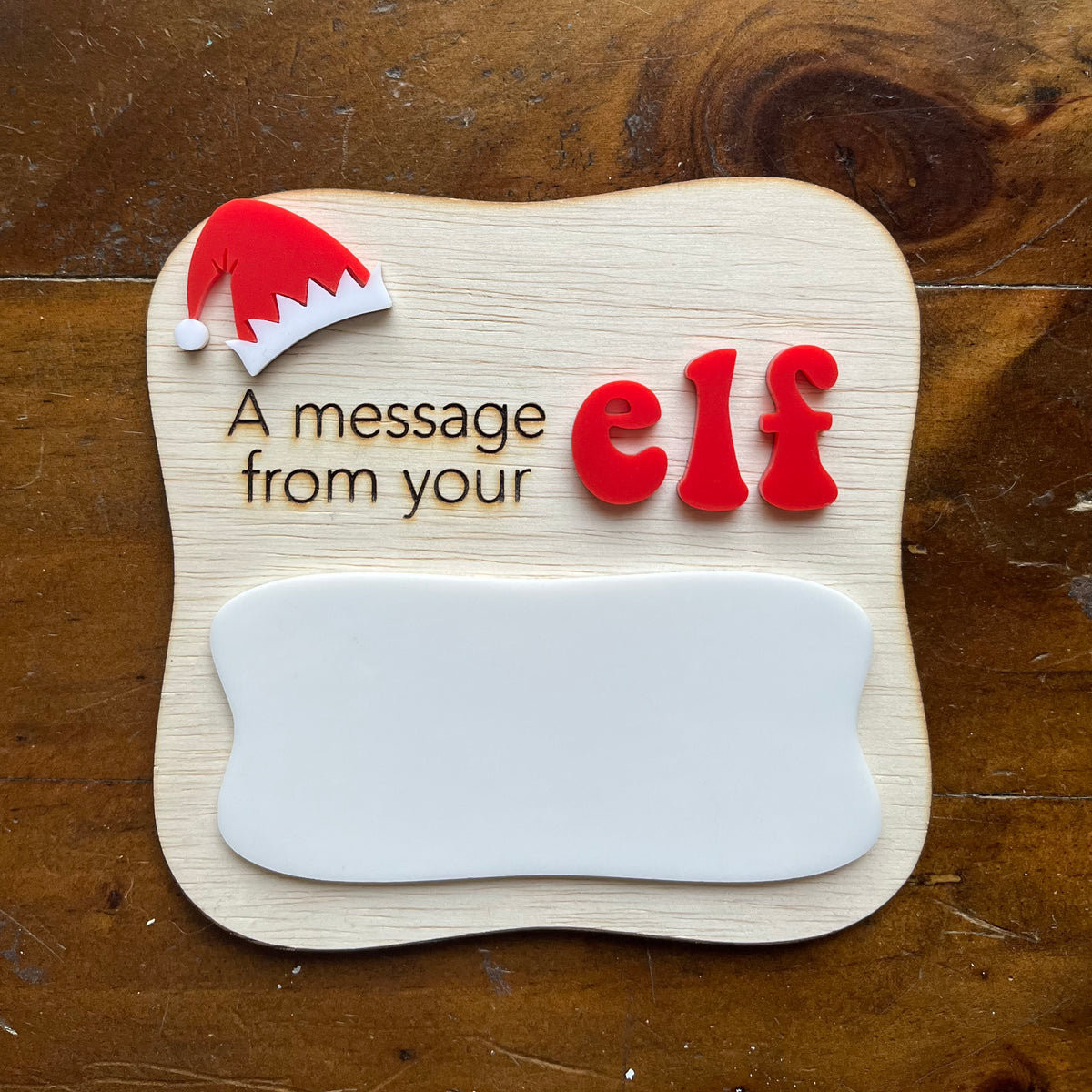 Elf Message Board | Elf Accessory | A Message From Your Elf Whiteboard Sign