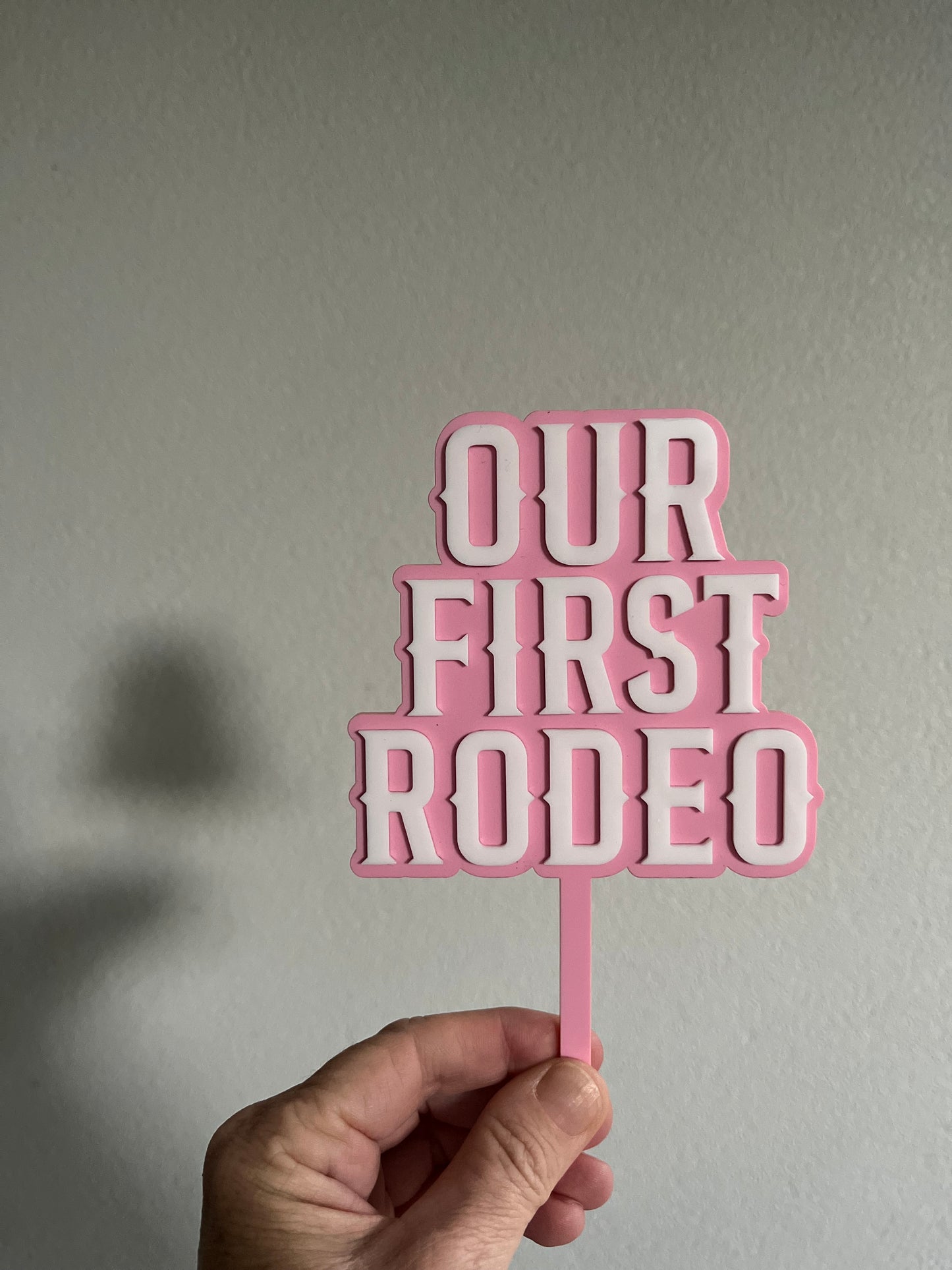 Personalised Rodeo Birthday Number Cake Topper