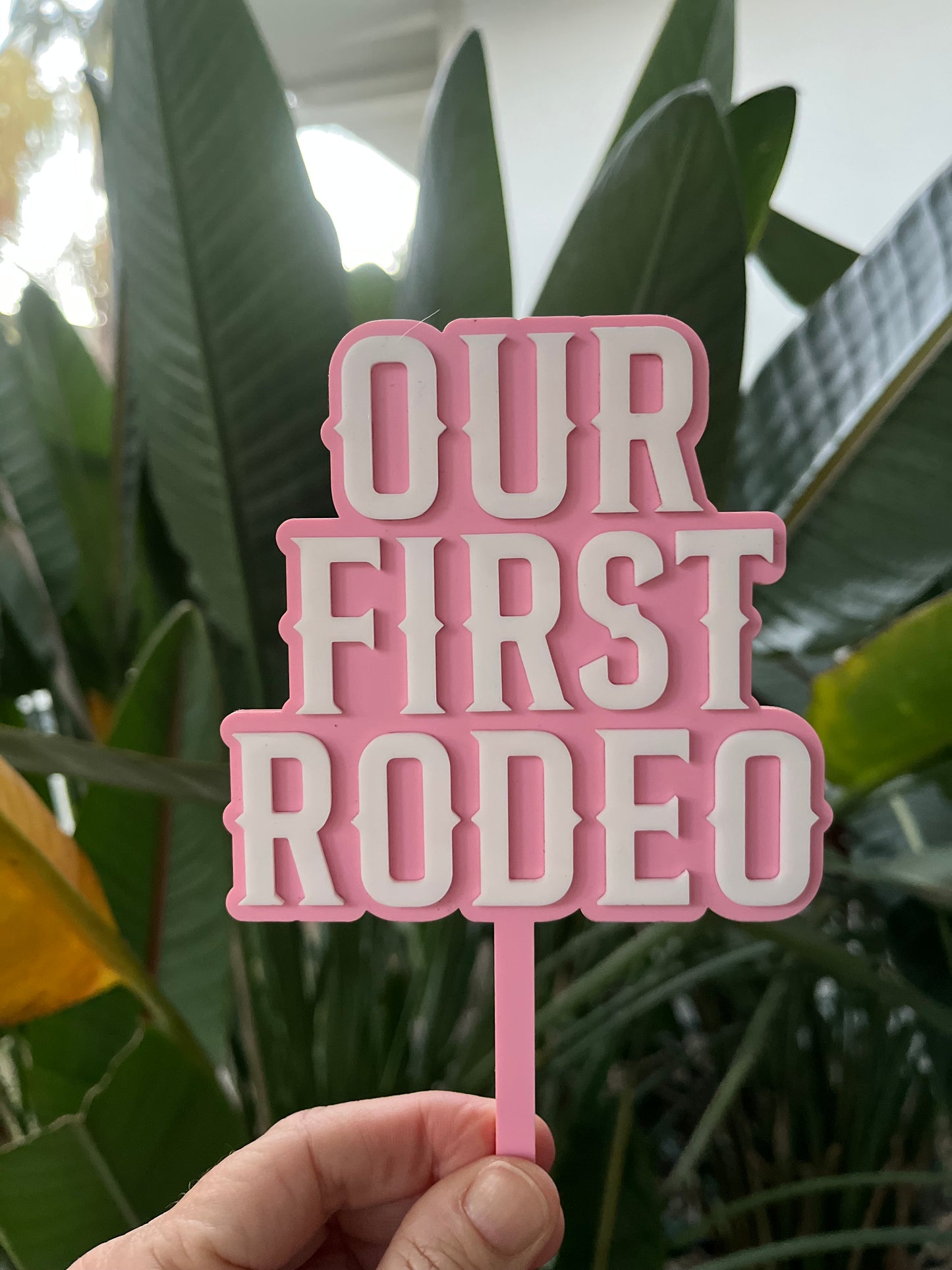 Personalised Rodeo Birthday Number Cake Topper