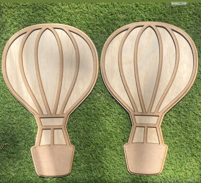 Air balloon Wooden Raw Event Decor / Room Decor