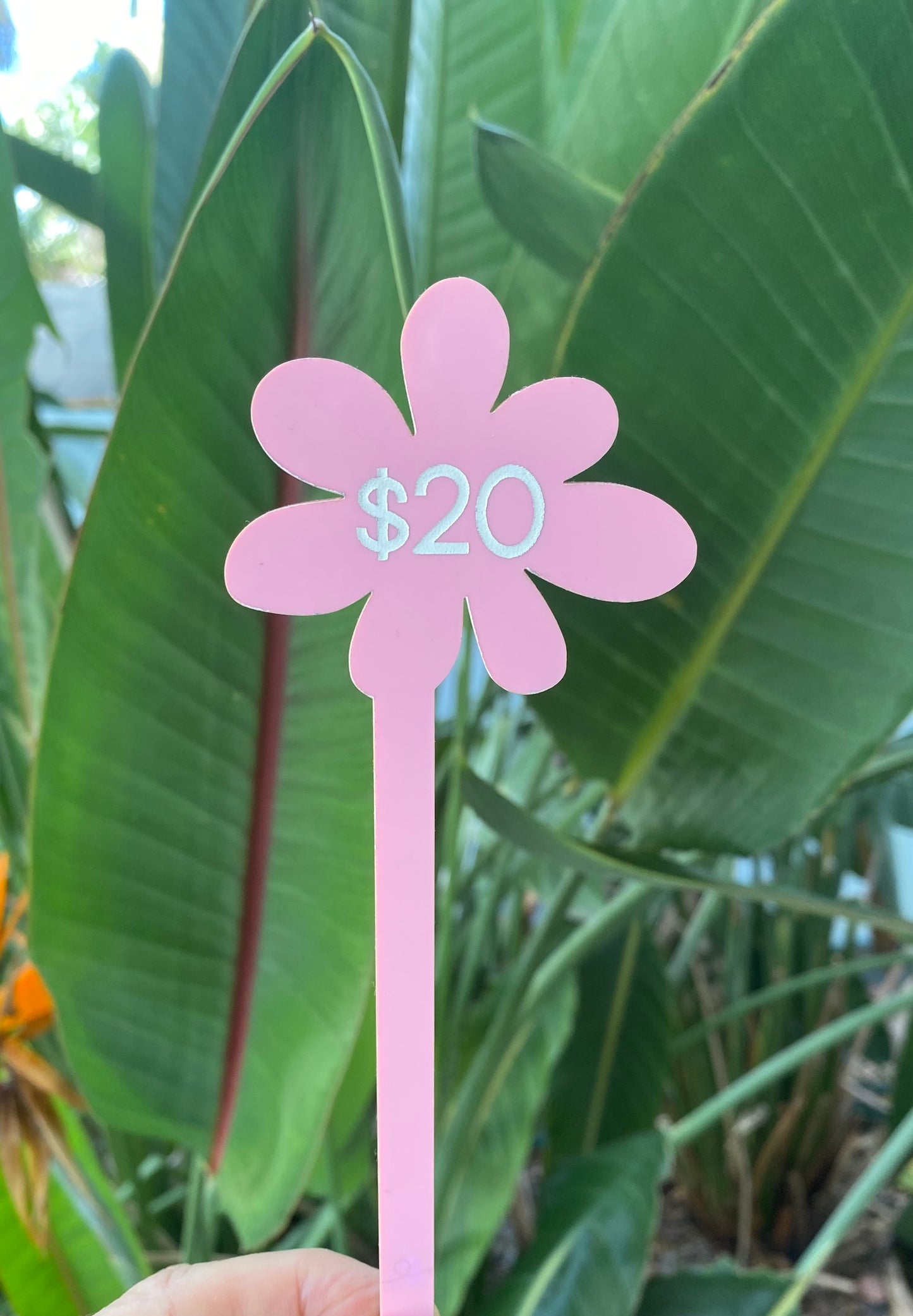 Flower Acrylic Price Tags | Display | Store Display | Market Display