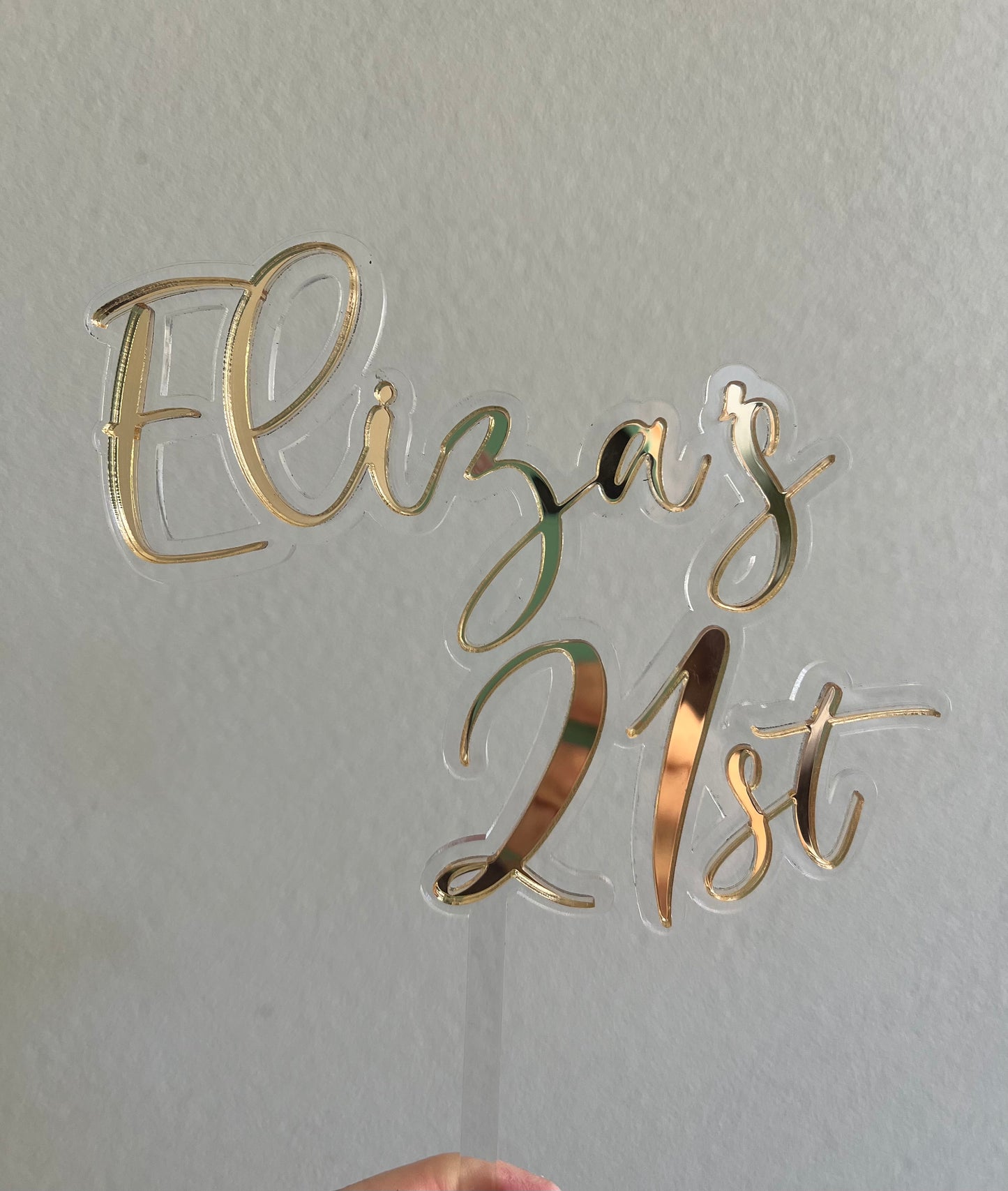Custom Name & Number Cake Topper