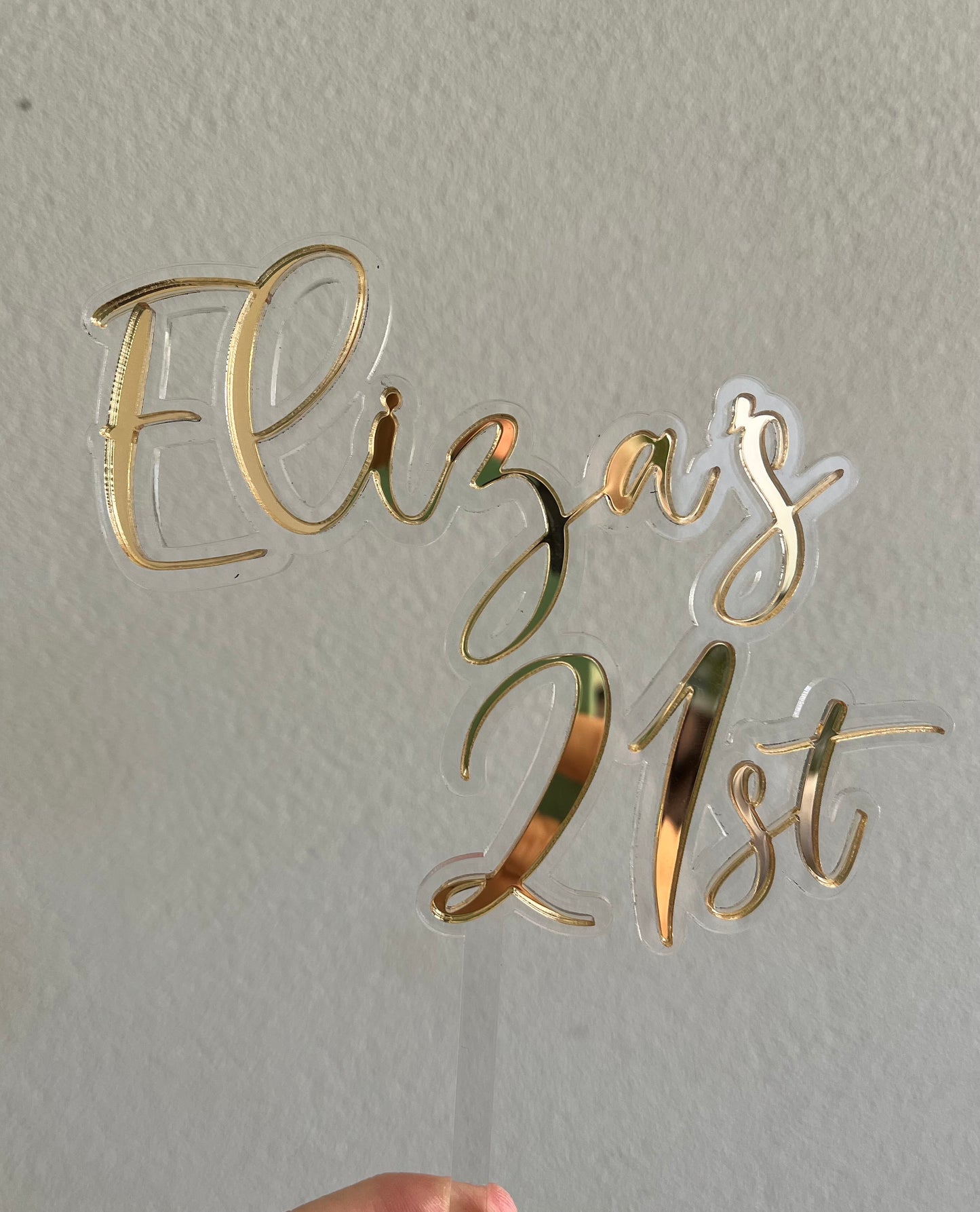Custom Name & Number Cake Topper