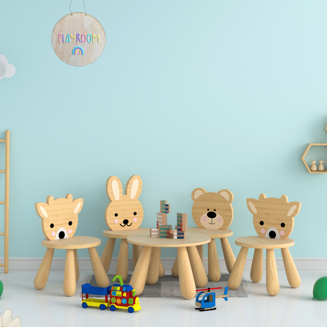 Playroom Wooden and Acrylic Hanging Wall or Door Sign