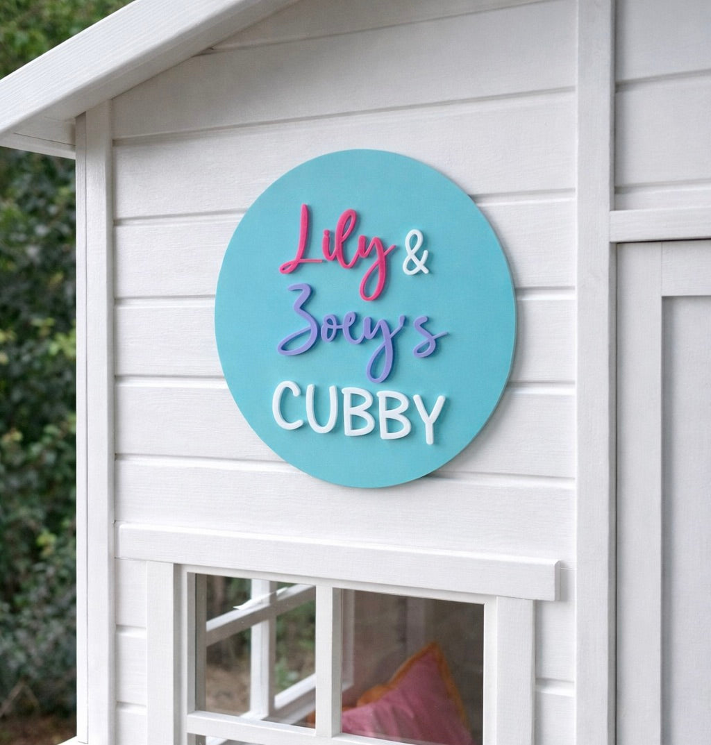 Cubby House Signs