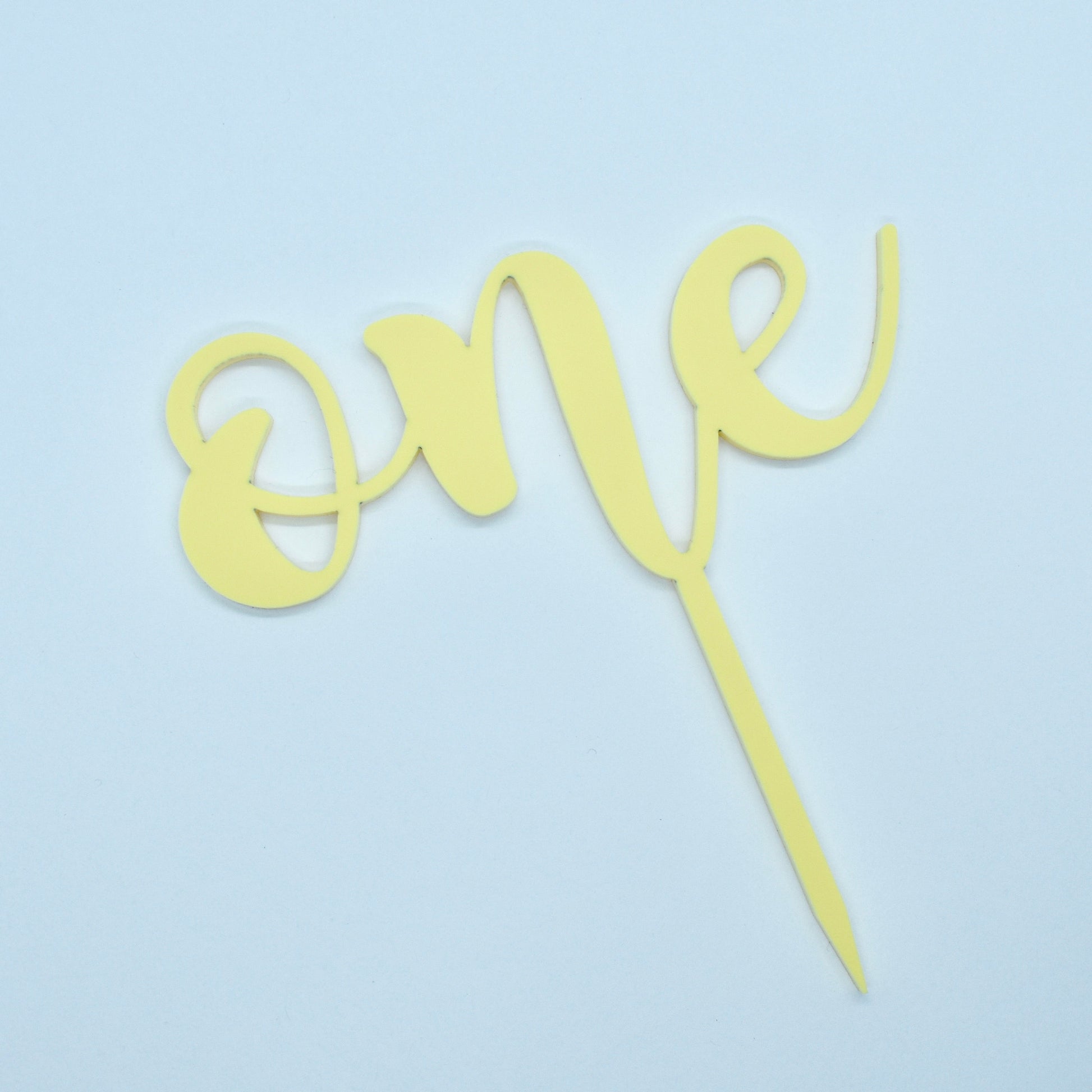 Number One Pastel Cake Topper image 0