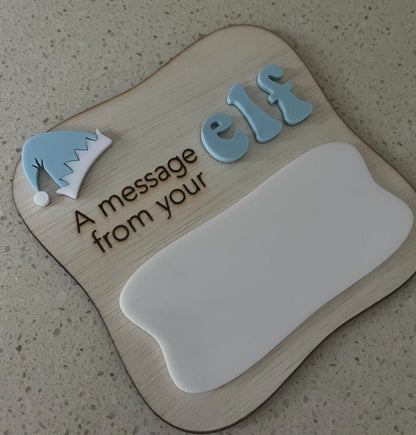 Elf Message Board | Elf Accessory | A Message From Your Elf Whiteboard Sign