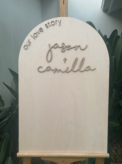 Personalised Wedding/Anniversary Photo Board  image 2
