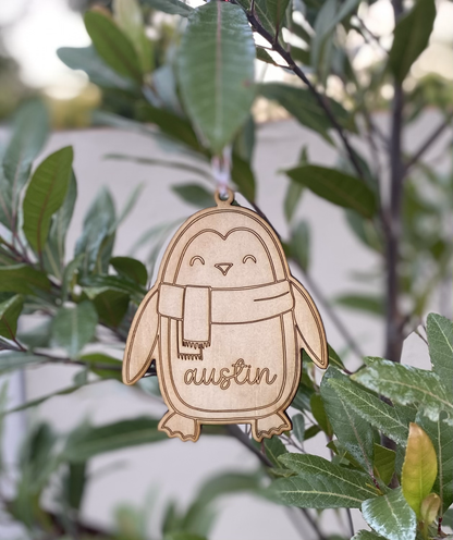 Personalised Wooden Christmas Tree Decoration image 3