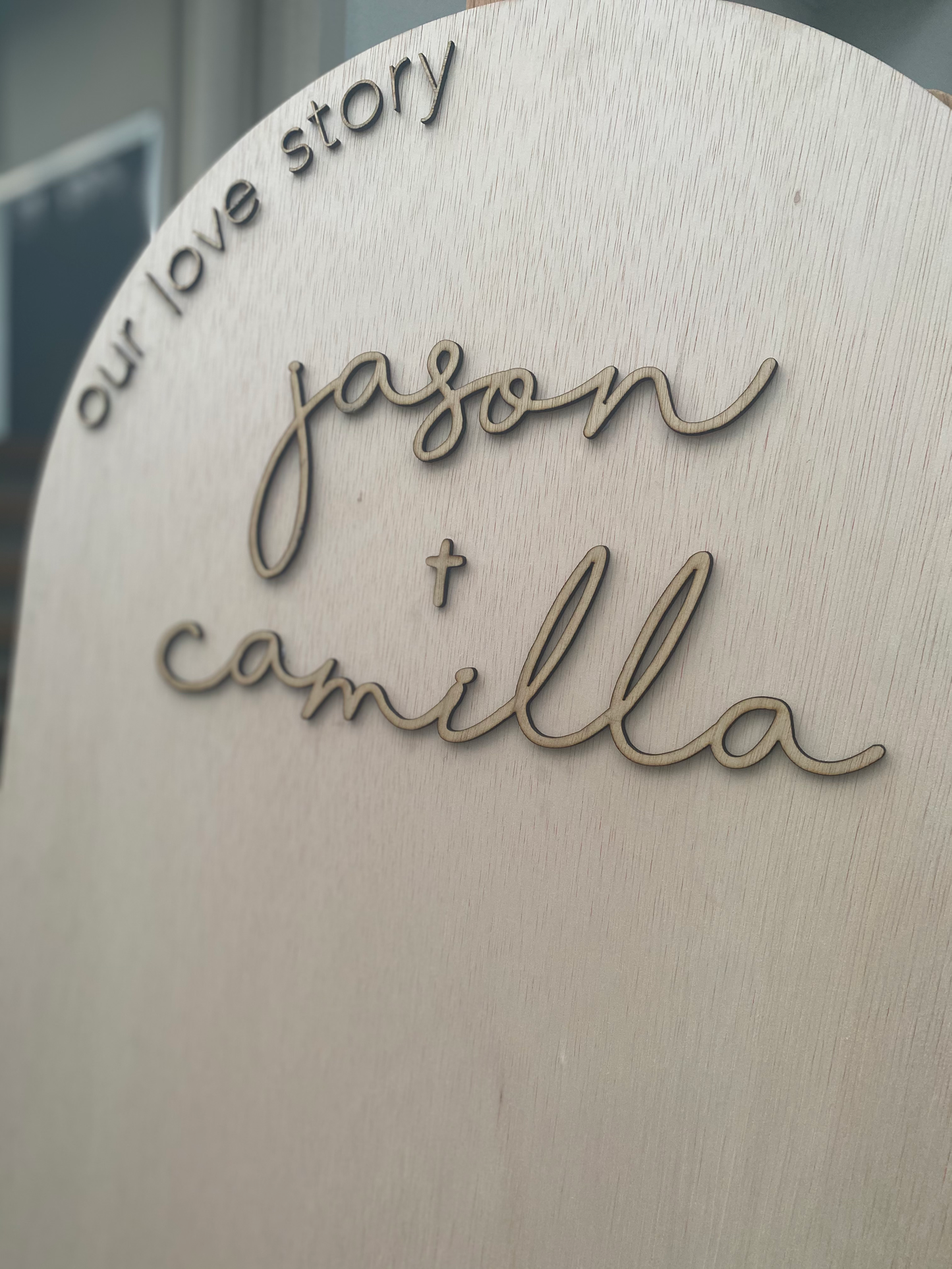 Personalised Wedding/Anniversary Photo Board  image 1
