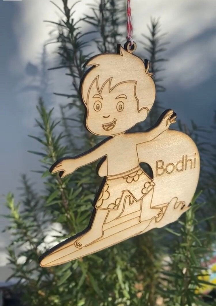 Personalised Wooden Christmas Tree Decoration/Ornament