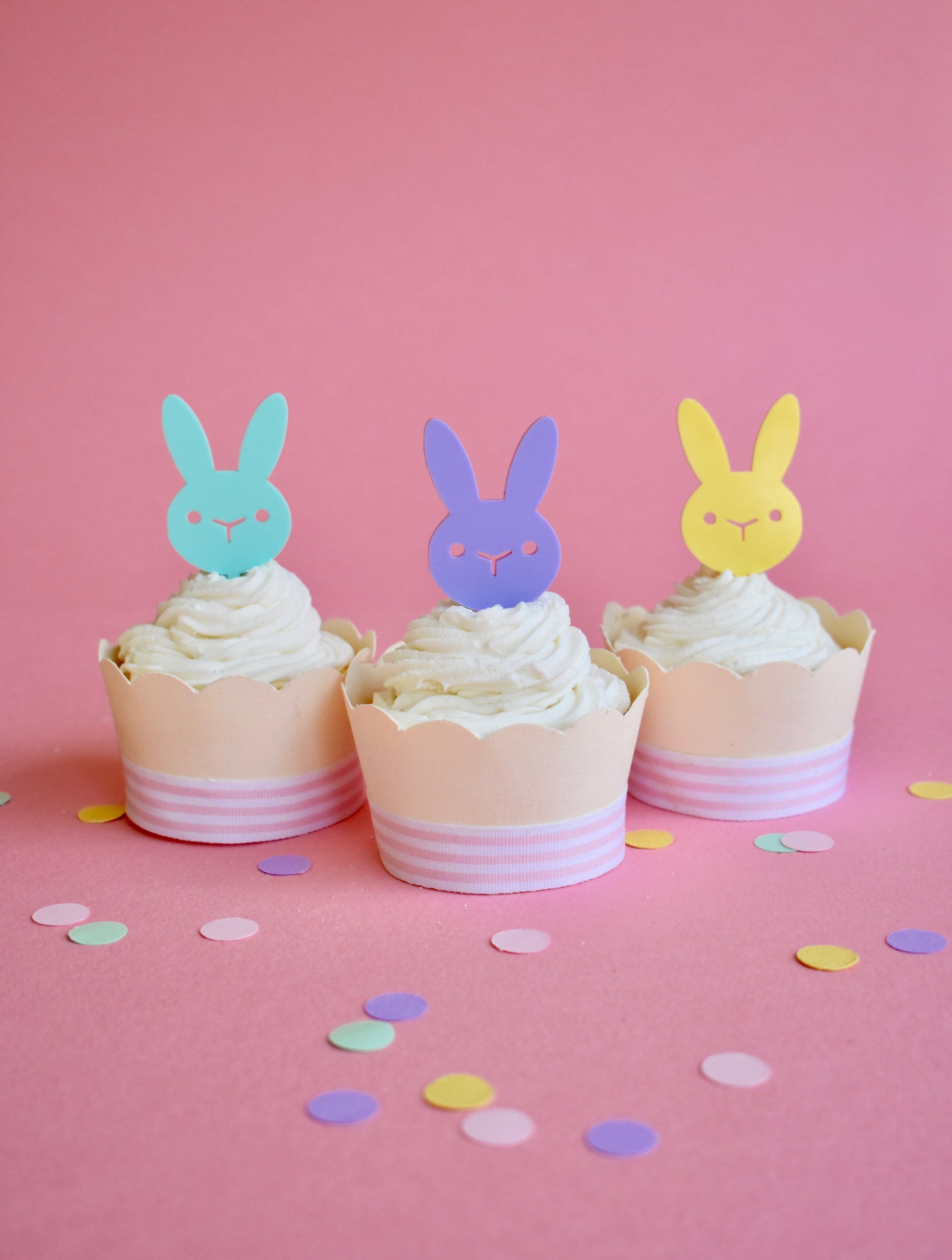 Little Bunny Cupcake Toppers image 1