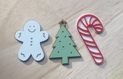 Personalised Wooden & Acrylic Christmas/Easter Box Decoration/ Names / Santa image 3