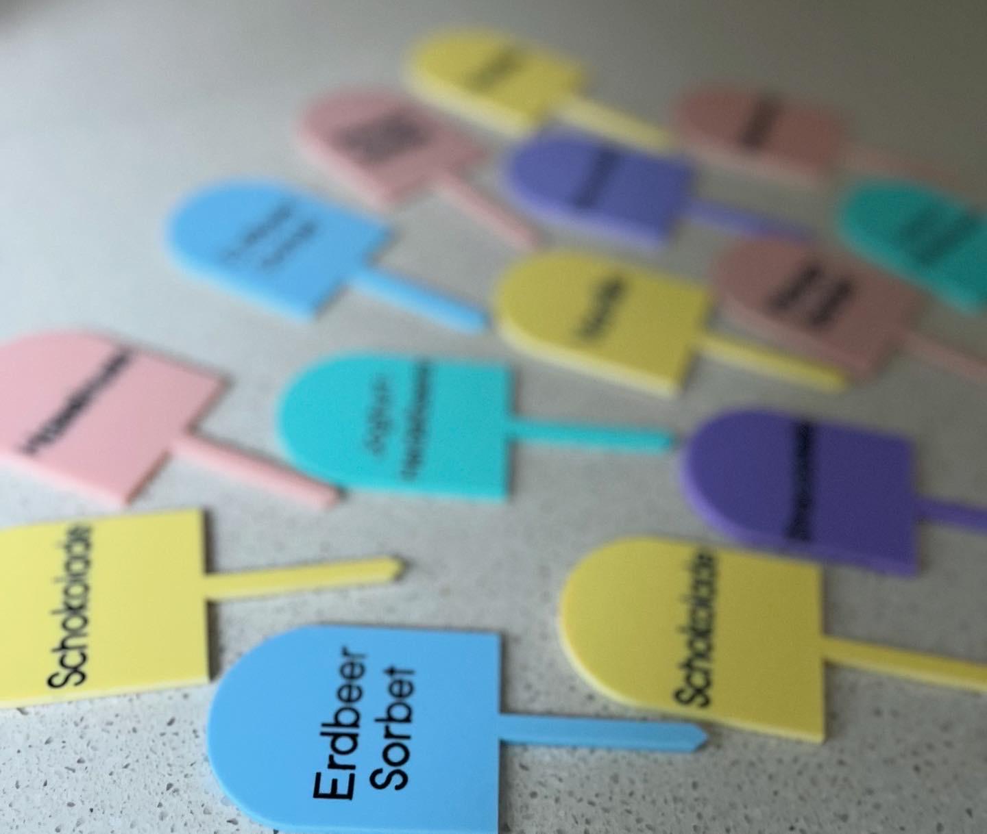 Icecream|Gelato Display Signs|Labels