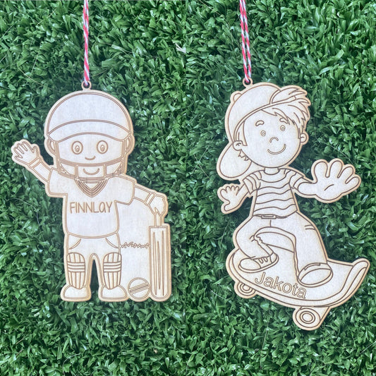 Personalised Wooden Christmas Tree Decoration/Ornament