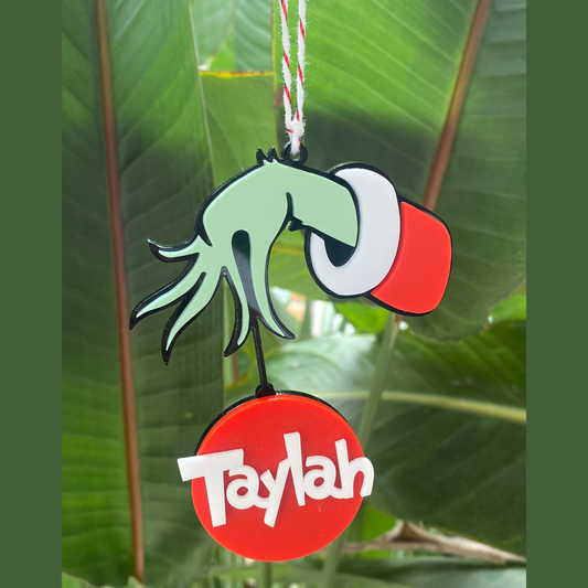 Grinch Christmas Ornament | Personalised  image 0