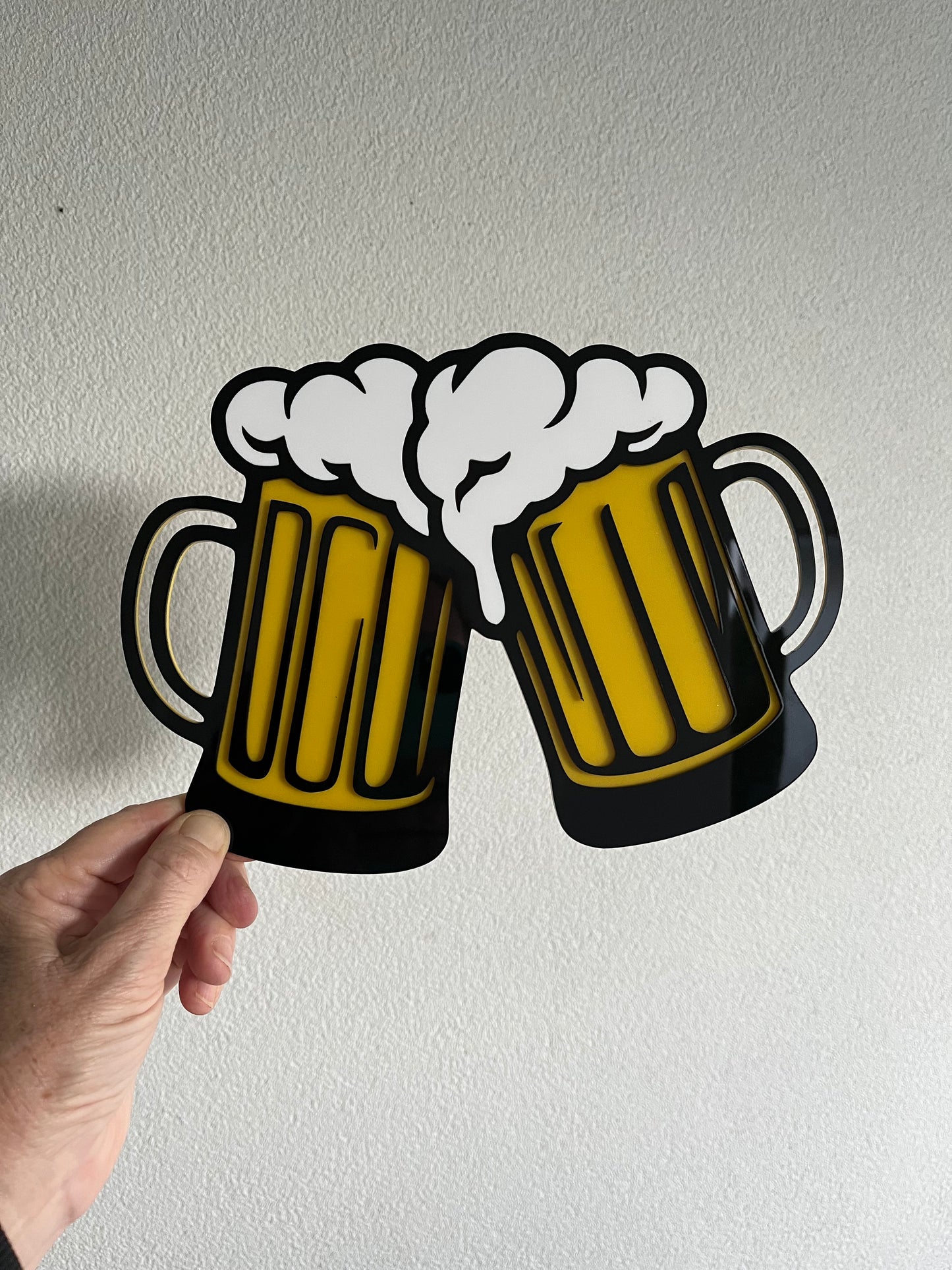 Cheers to Beers Flat Cake Topper | 21st Celebration | Cake Topper