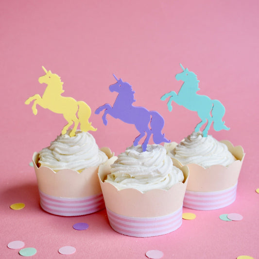 Unicorn Cupcake Toppers image 0