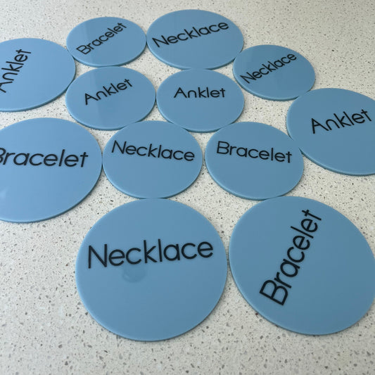 Acrylic Product Signs with Changeable Prices