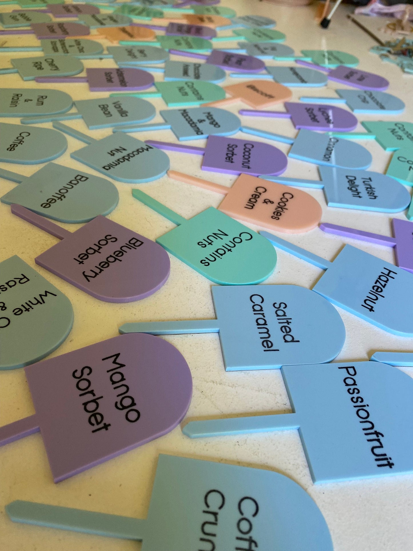 Icecream|Gelato Display Signs|Labels