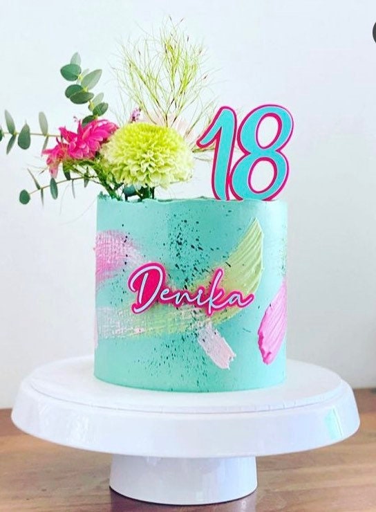 Acrylic Cake Topper Kit/ Topper and Fropper