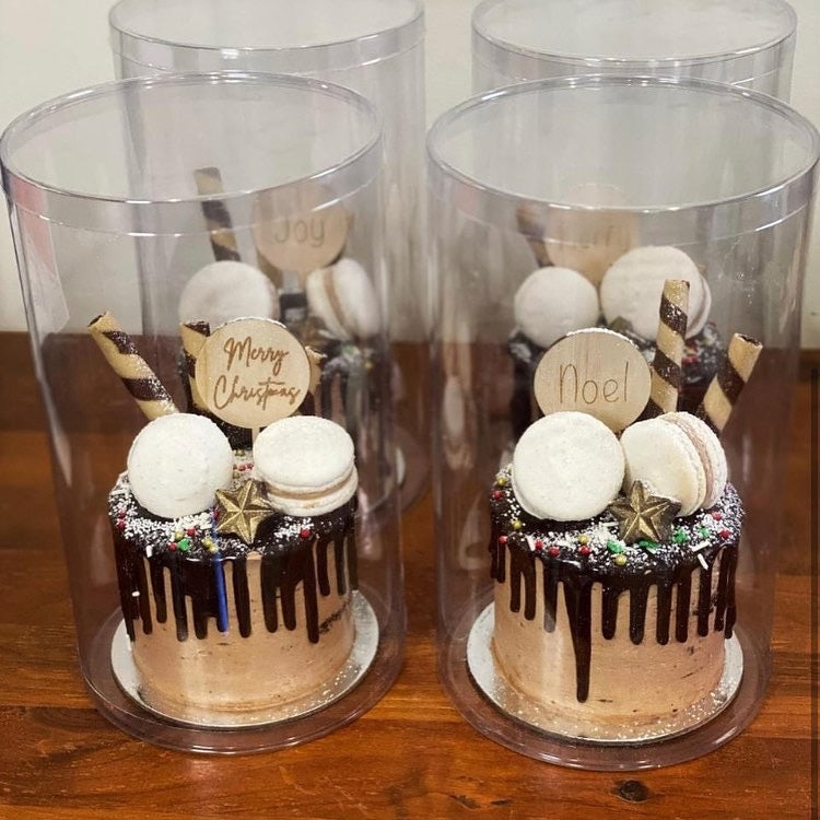 Wooden Mini Christmas Cake Topper image 2