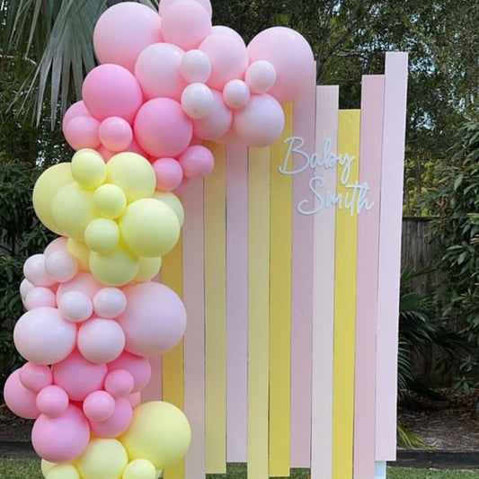 Custom Acrylic Backdrop Wording -Baby (Surname) image 0