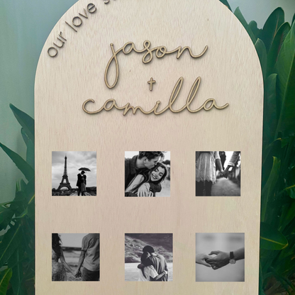 Personalised Wedding/Anniversary Photo Board  image 0