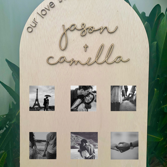 Personalised Wedding/Anniversary Photo Board  image 0