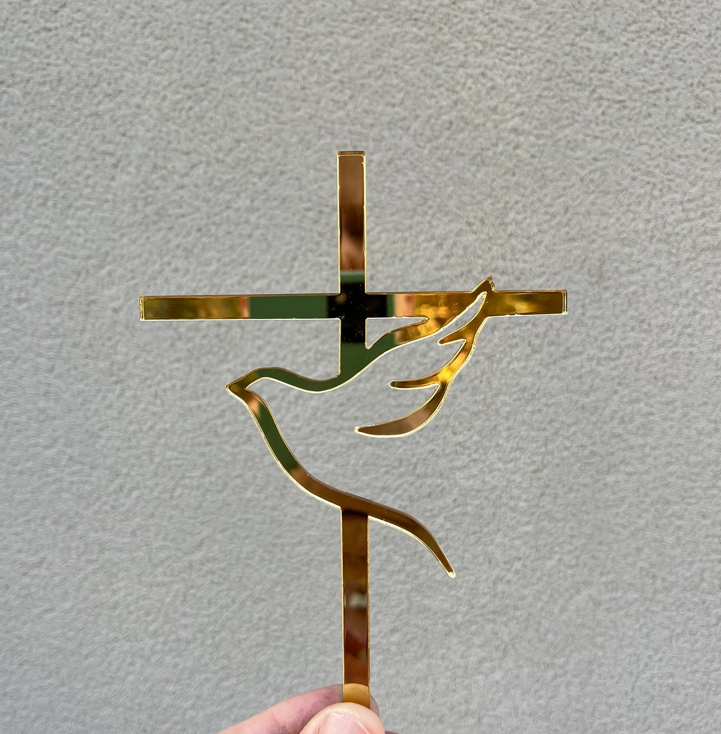 Baptism/Christening Dove with Cross Fropper