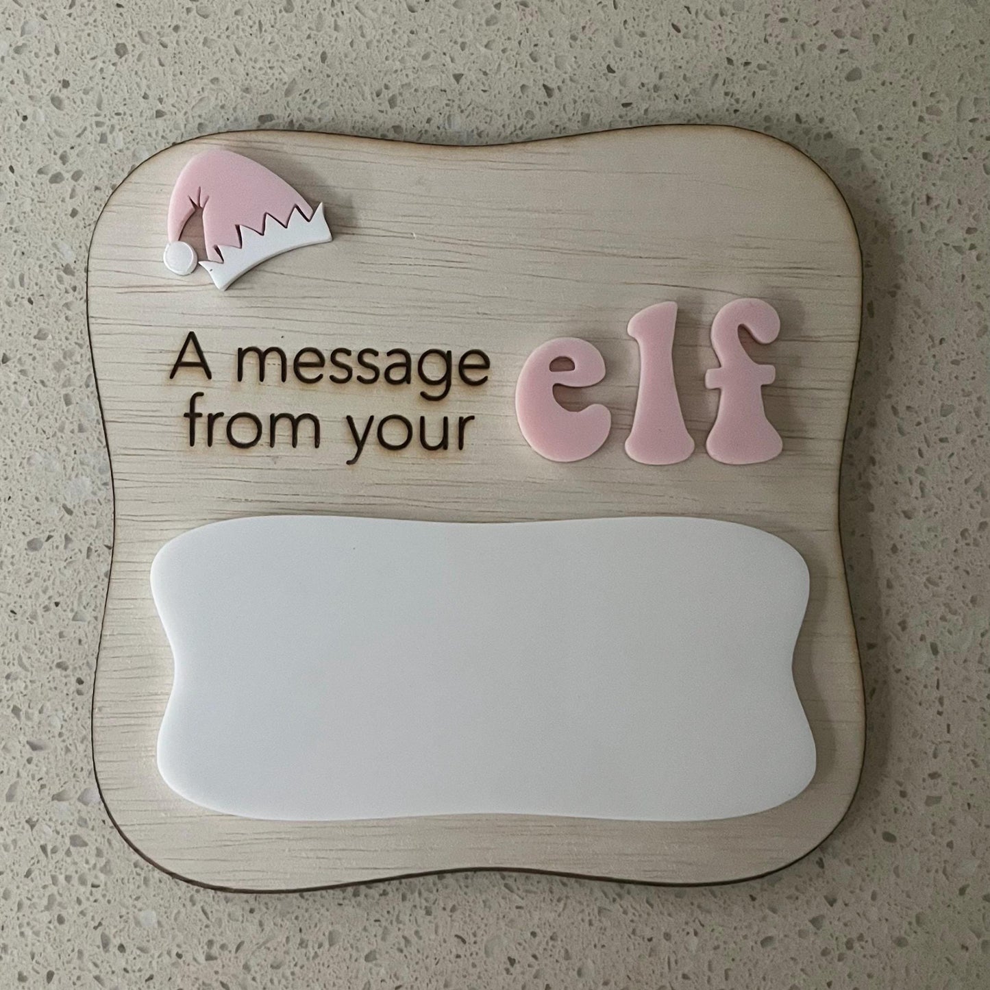 Elf Message Board | Elf Accessory | A Message From Your Elf Whiteboard Sign