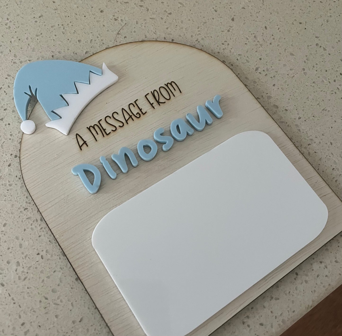 Personalised Elf Name Message Board | Elf Accessory | A Message From Your Elf Whiteboard Sign