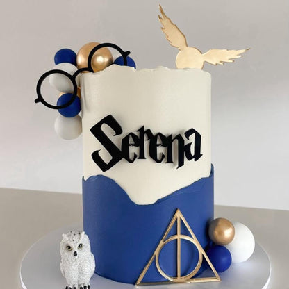 Harry Potter Personalised Name & Acrylic Cake Charms