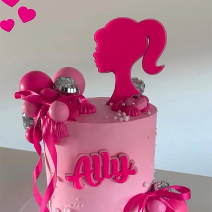 Barbie Cake Topper & Name Fropper