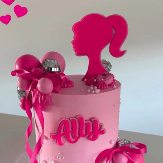 Barbie Cake Topper & Name Fropper