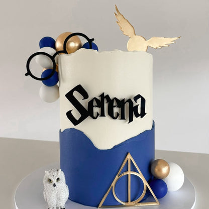 Harry Potter Acrylic Personalised Name & Cake Charms