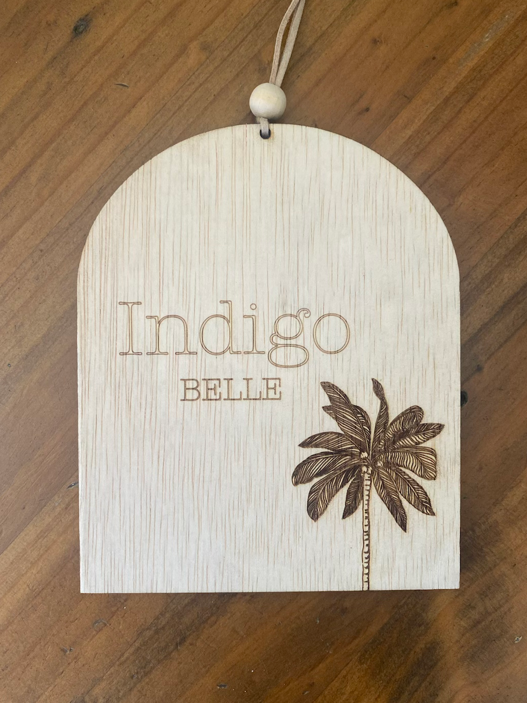 Personalised Palm Tree Sign / Birth Announcement image 0