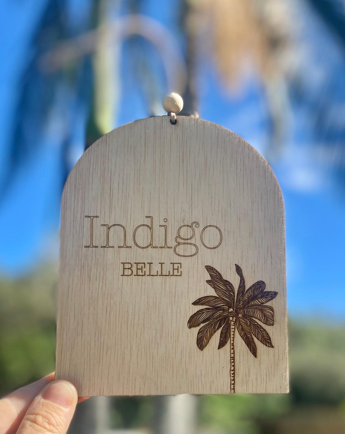 Personalised Palm Tree Sign / Birth Announcement image 1