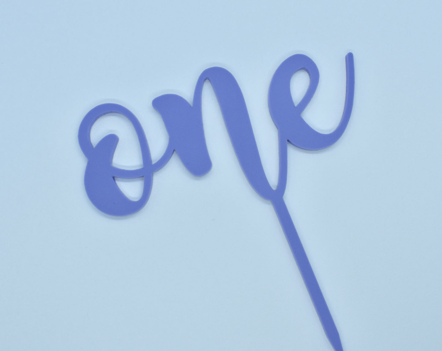 Number One Pastel Cake Topper image 2