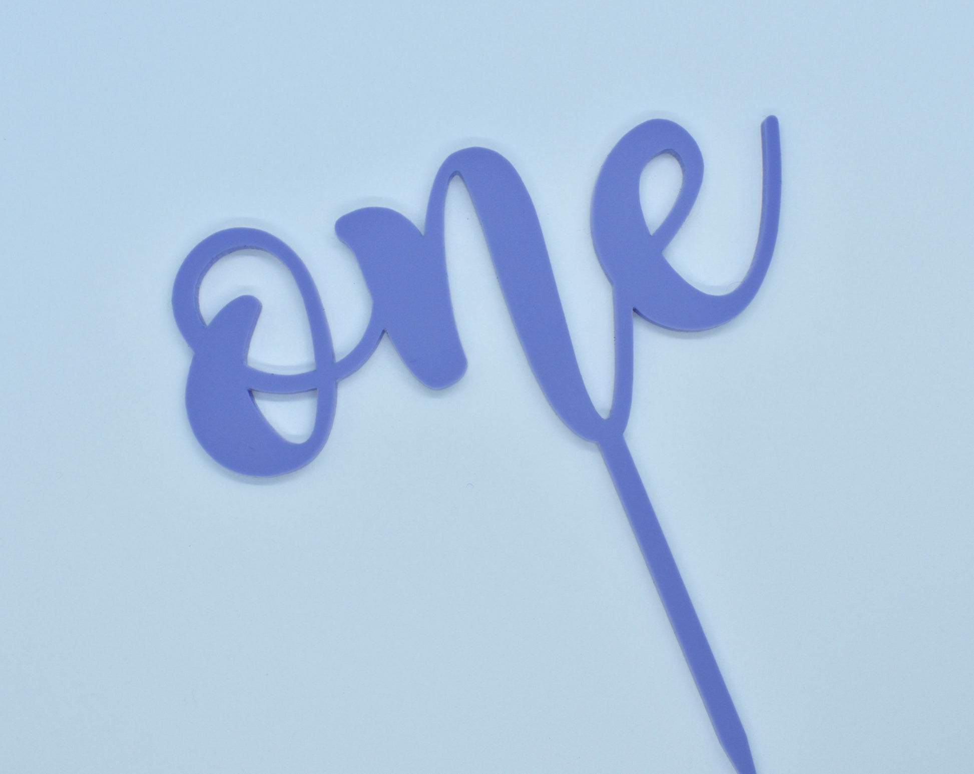 Number One Pastel Cake Topper image 2