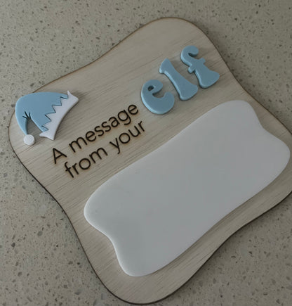 Elf Message Board | Elf Accessory | A Message From Your Elf Whiteboard Sign