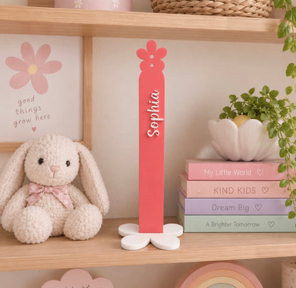 Personalised Scrunchie Holder with flower stand