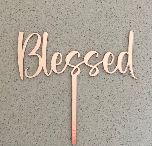 Blessed Confirmation/Christening Acrylic Cake Topper
