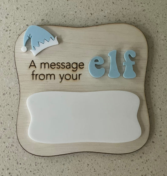 Elf Message Board | Elf Accessory | A Message From Your Elf Whiteboard Sign