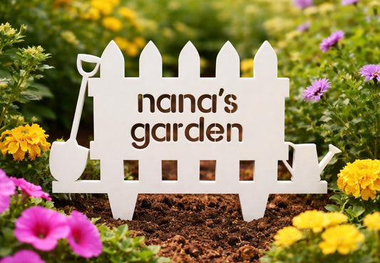 Custom Acrylic Garden Sign | Vegie Garden Sign