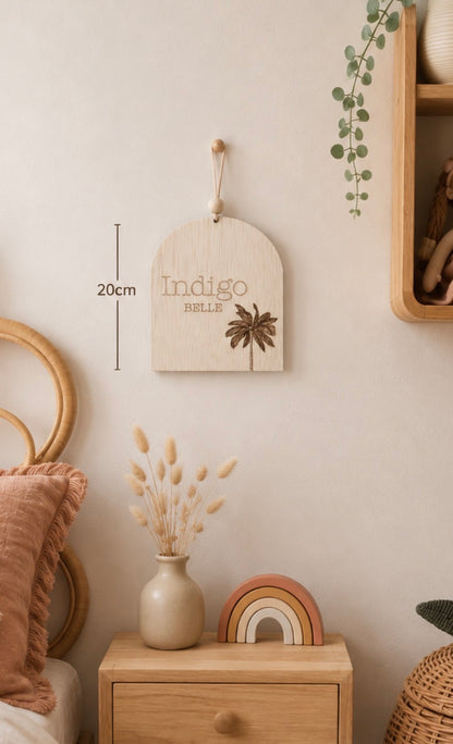Personalised Palm Tree Sign / Birth Announcement