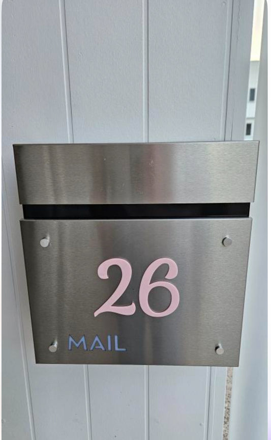 Acrylic House Numbers -Retro Font