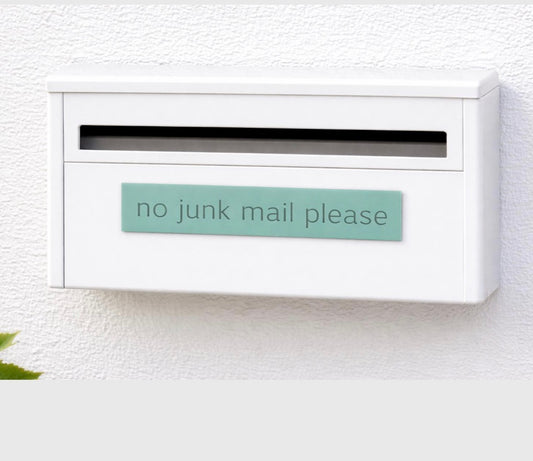 No junk mail please acrylic sign